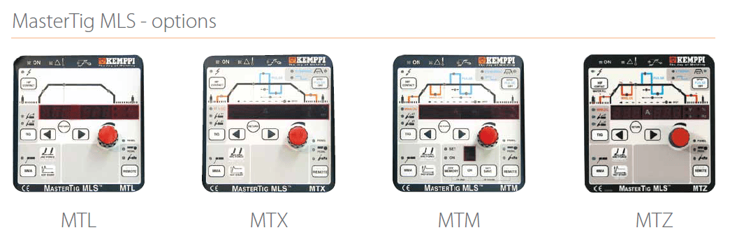 Mastertig MLS options